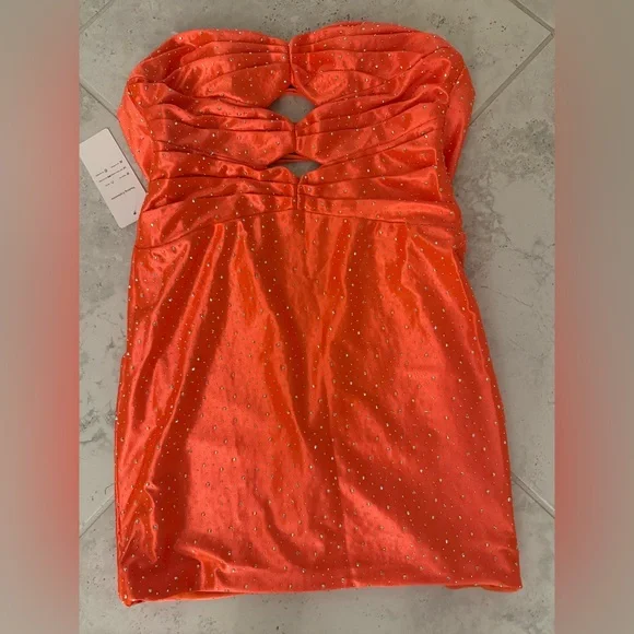 Extravagant Sheath Sweetheart Pleated Short/Mini Jersey Homecoming JEWELED New - Picture 8 of 8